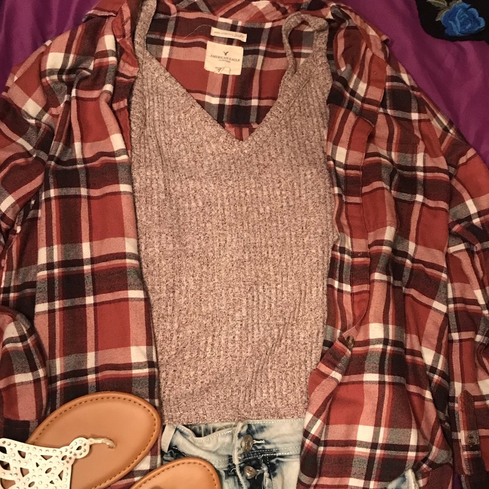 American Eagle ribbed tank